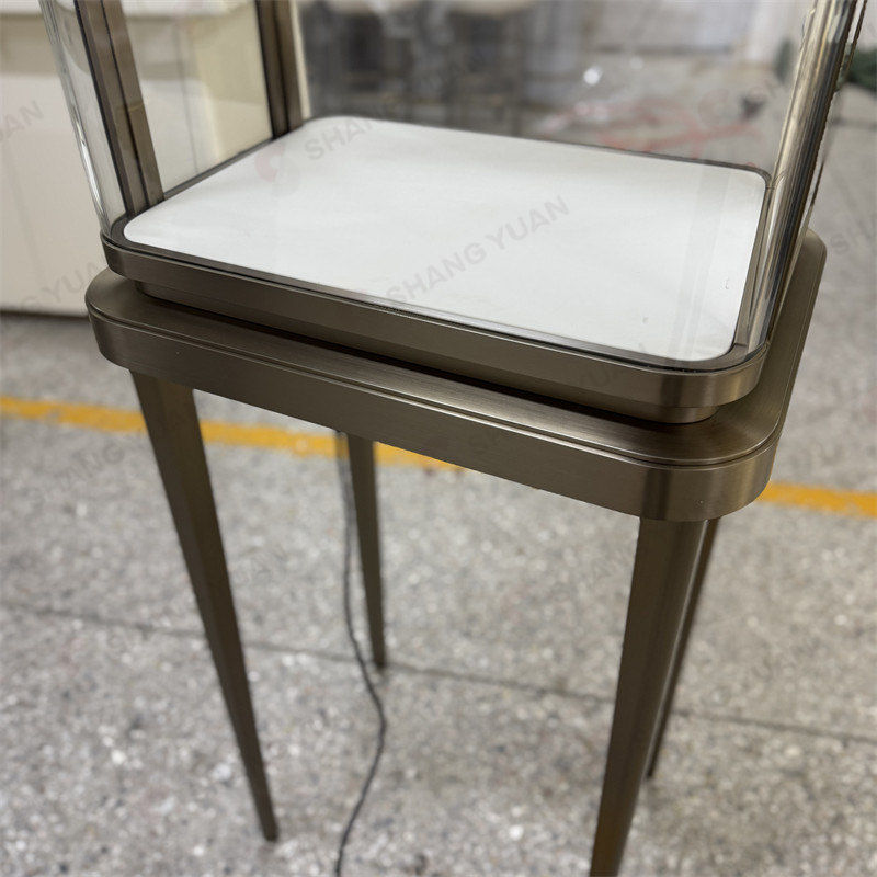 Standing Jewelry Display Case With Intelligent Lighting