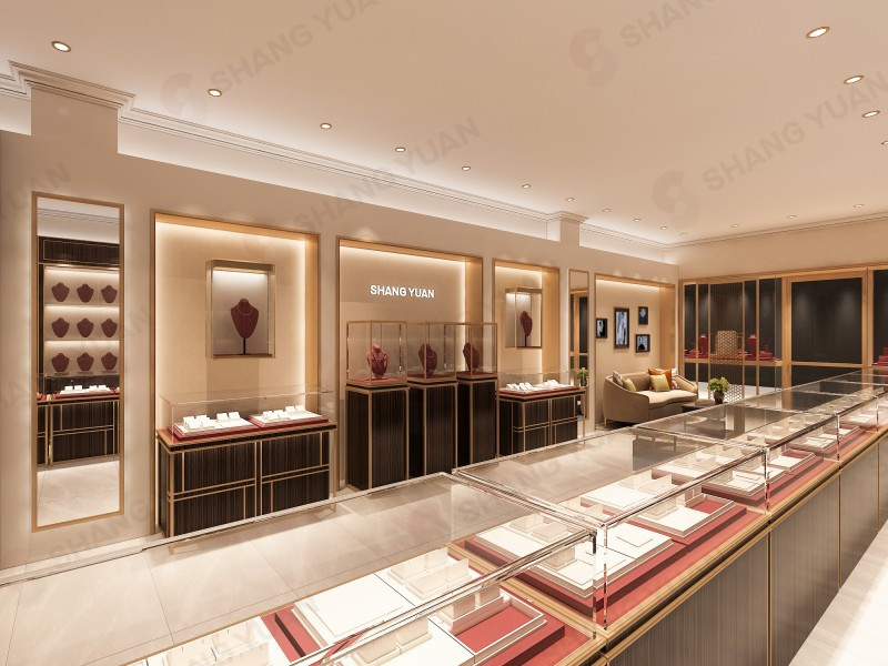 Jewelry Table With Glass Display