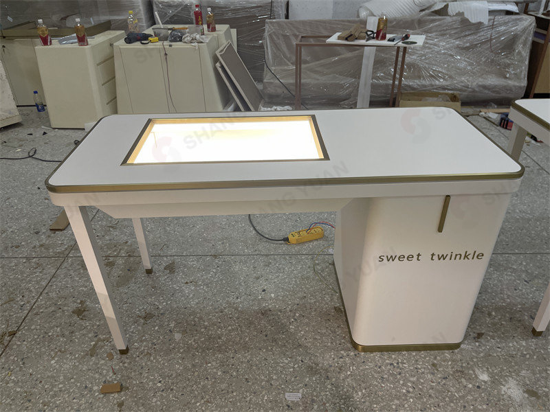 Jewelry Table With Glass Display