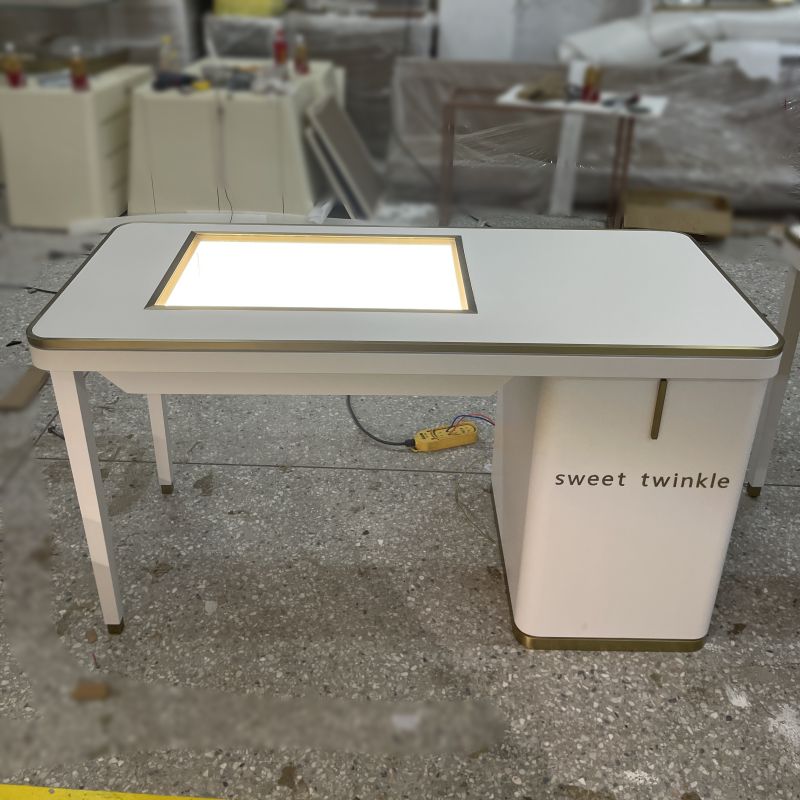 Jewelry Table With Glass Display