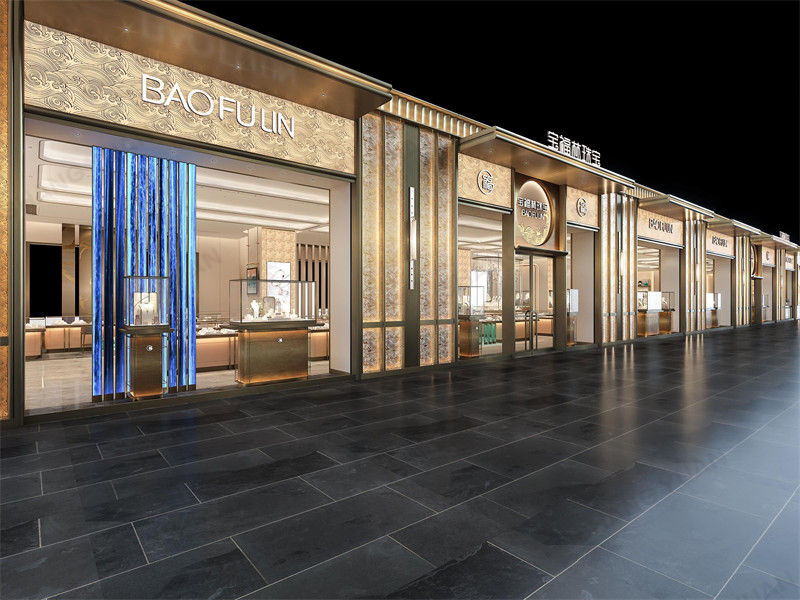 【China】BAOFULIN Gold Jewellery Shop Design