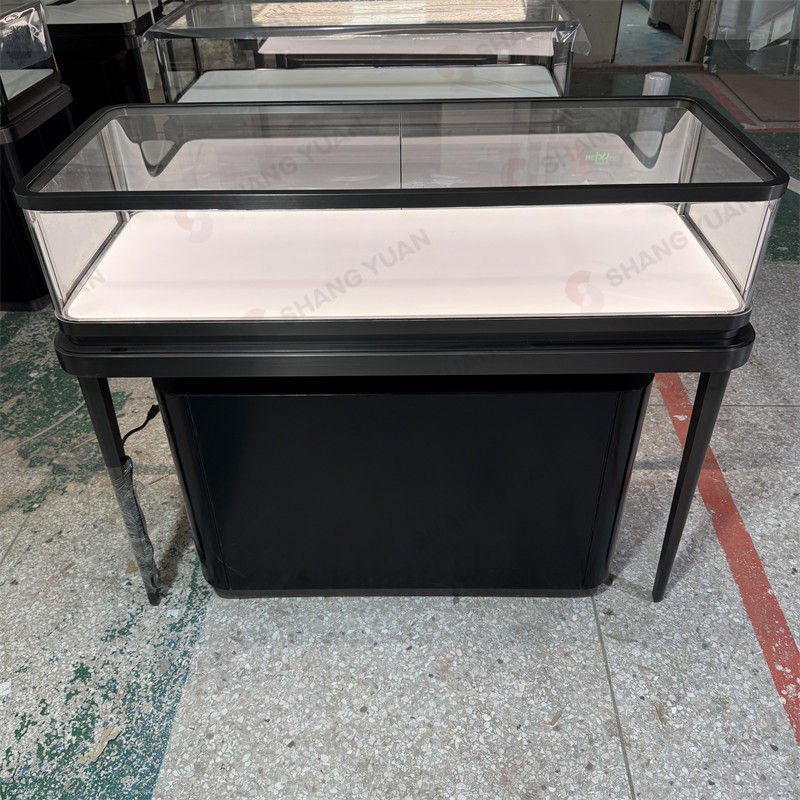 Antique Jewelry Display Case in Classic Black Finish