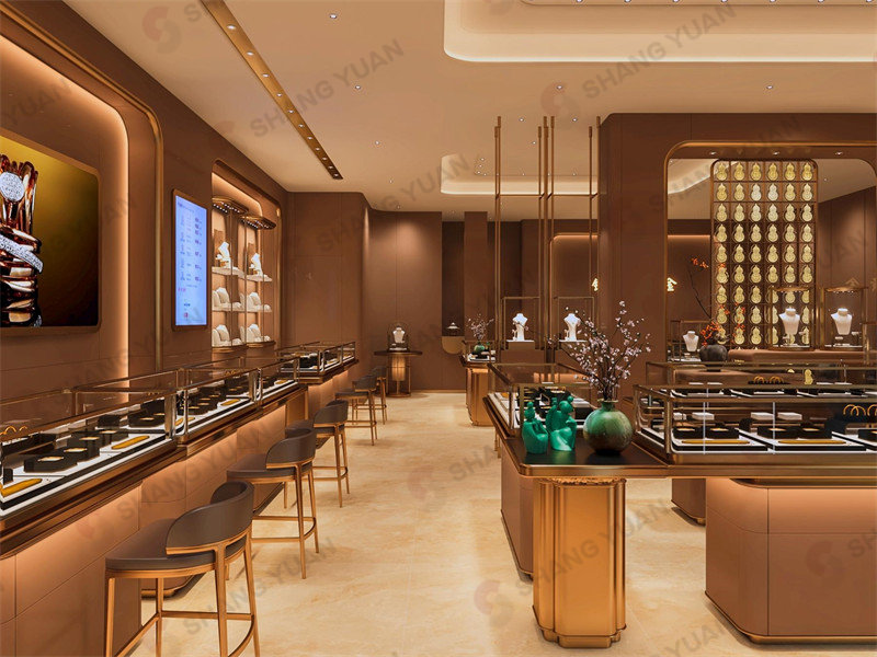 Junhang Gold: Chinese Aesthetics &amp; Luxury in Gold Jewellery Shop Design