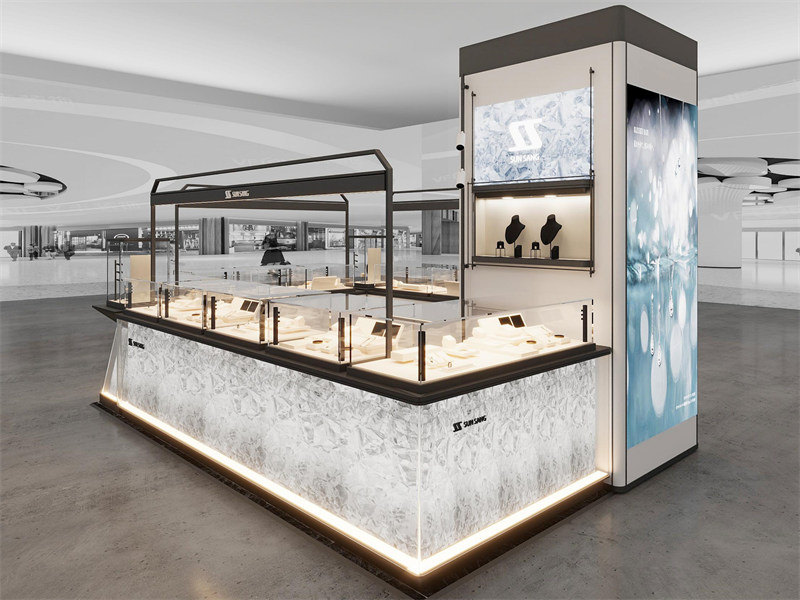 SUN SANG Project Case: Crafting a Masterpiece in Luxury Jewelry Kiosk Design