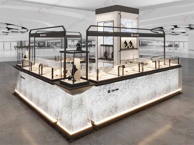 SUN SANG Project Case: Crafting a Masterpiece in Luxury Jewelry Kiosk Design