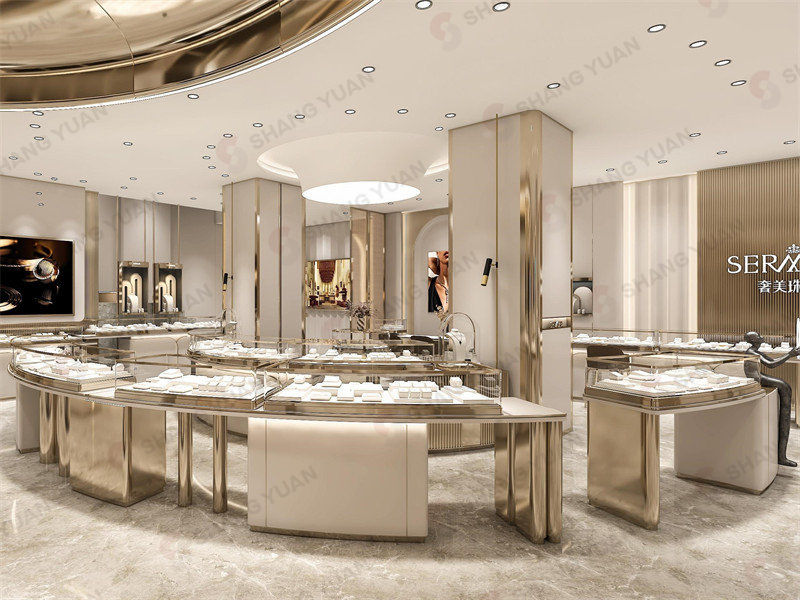 Modern Gold Store Design for Maximum Jewelry Retail Impact