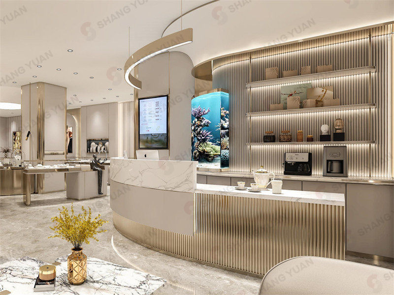 Modern Gold Store Design for Maximum Jewelry Retail Impact