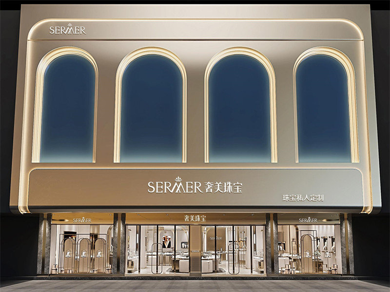 Modern Gold Store Design for Maximum Jewelry Retail Impact