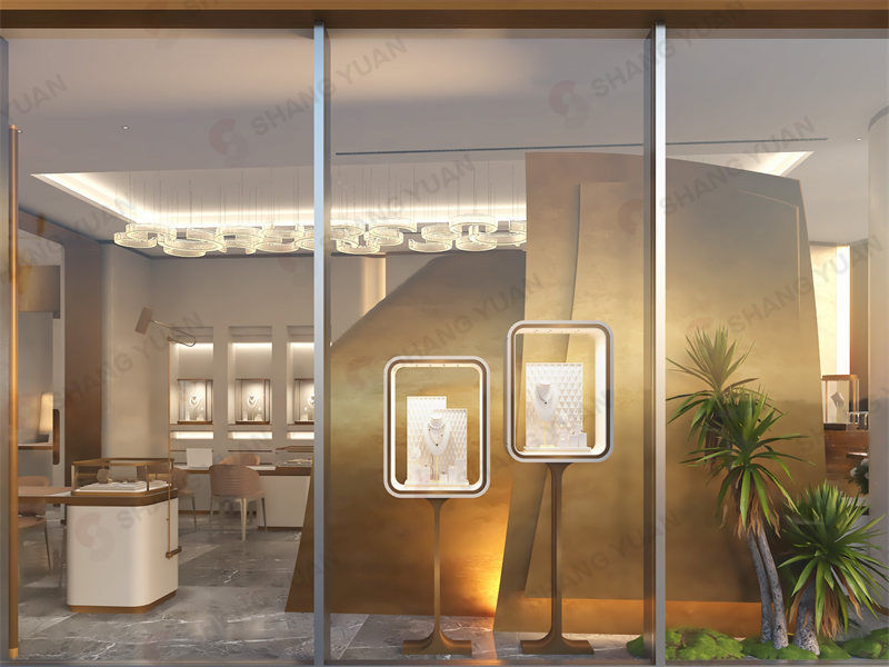 From Facade to VIP Lounge: Inside a Stunning Modern Art Jewelry Store Design