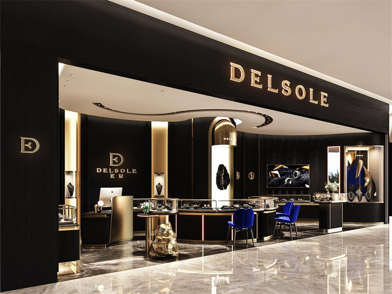Curves, Light, and Art – Luxury Jewelry Boutique Design