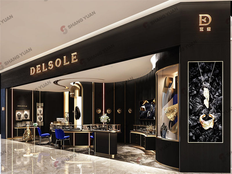 Curves, Light, and Art – Luxury Jewelry Boutique Design
