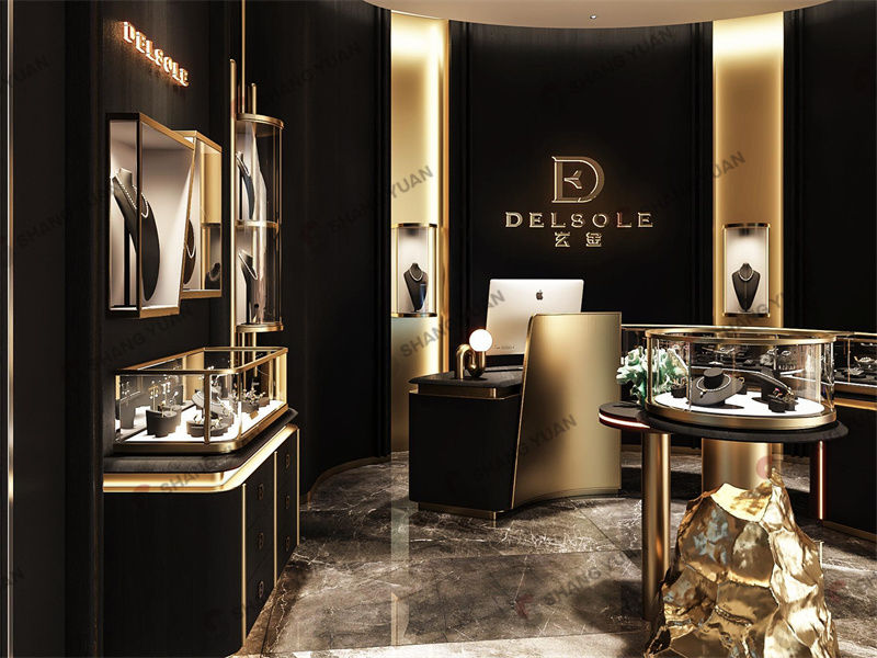 Curves, Light, and Art – Luxury Jewelry Boutique Design