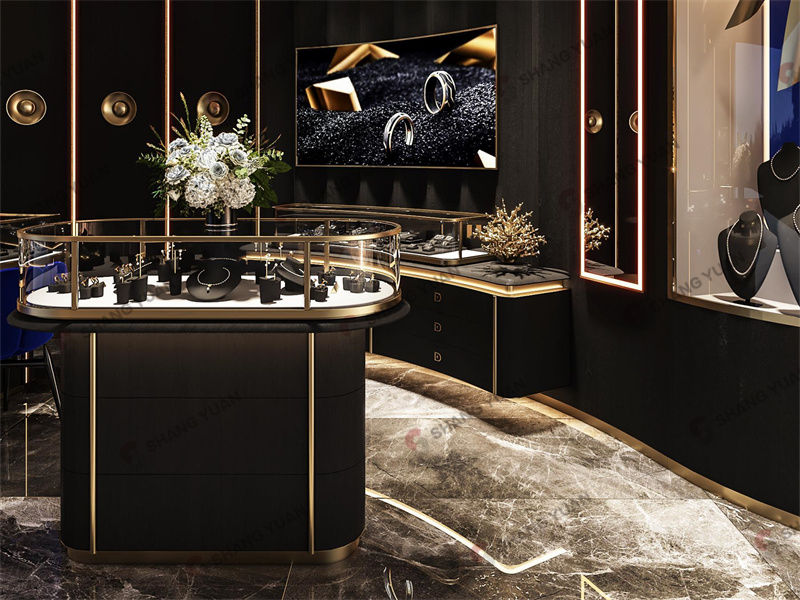 Curves, Light, and Art – Luxury Jewelry Boutique Design