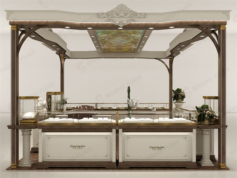 Elegant Vintage Artistry — Custom European Style Jewelry Kiosk Design