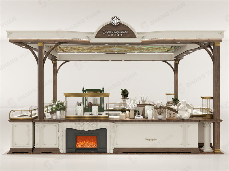 Elegant Vintage Artistry — Custom European Style Jewelry Kiosk Design