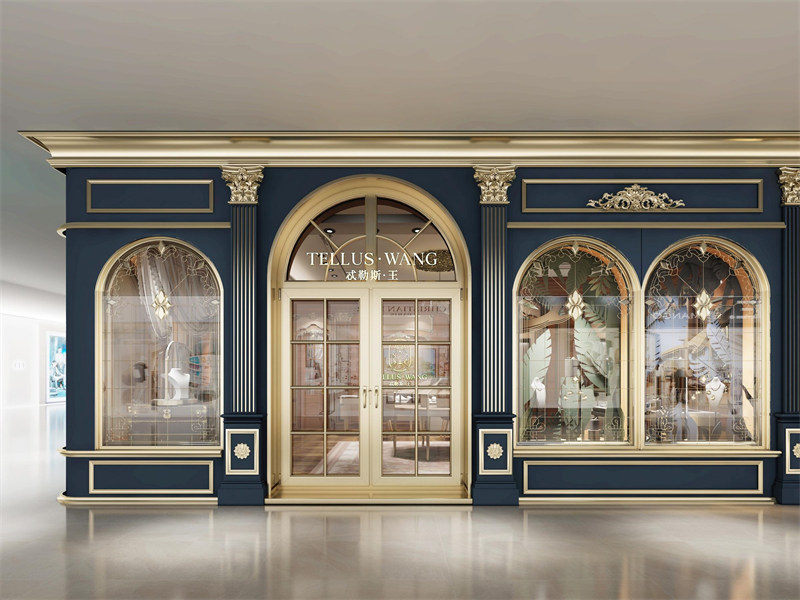 Luxury Vintage Jewelry Showroom Design and Fixting