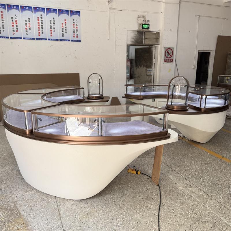 Luxury Custom Island Countertop Jewellery Display Cabinet