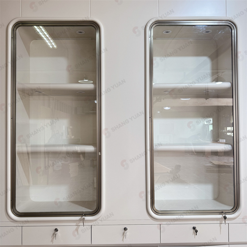 Luxury White Jewellery Shop Furniture with LED &amp; Lockable Storage
