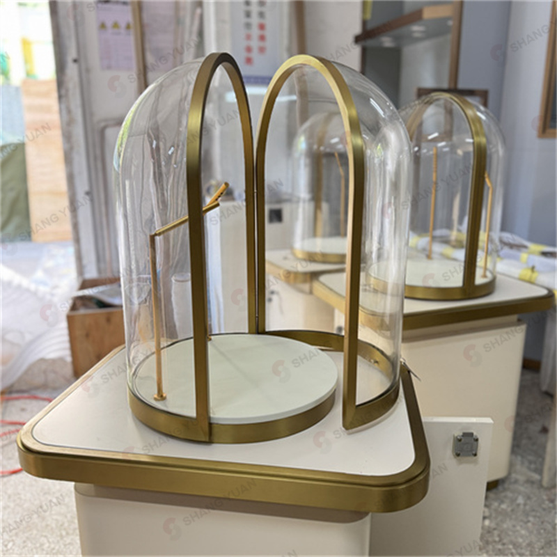 Luxury LED Glass Cabinet for Jewelry Display Showcase