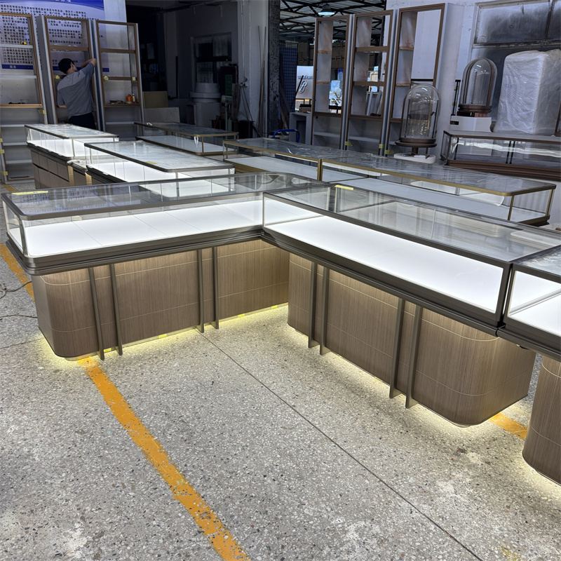 Bespoke Metal Jewelry Counter Display Cases​ for Retail Stores: Elevating a Luxury Two-Storey Showroom in India
