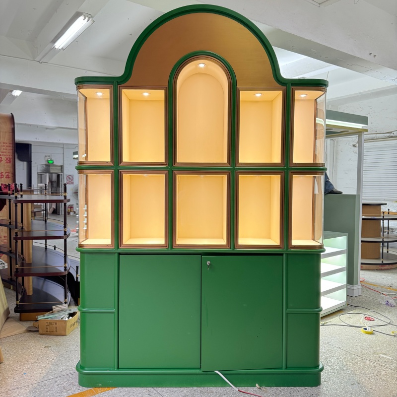 Luxury Arched Jewelry Display Furniture for High-End Retail