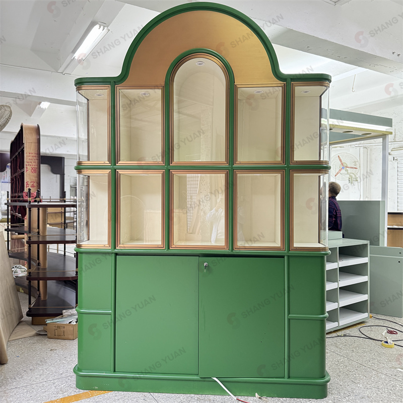 Luxury Arched Jewelry Display Furniture for High-End Retail