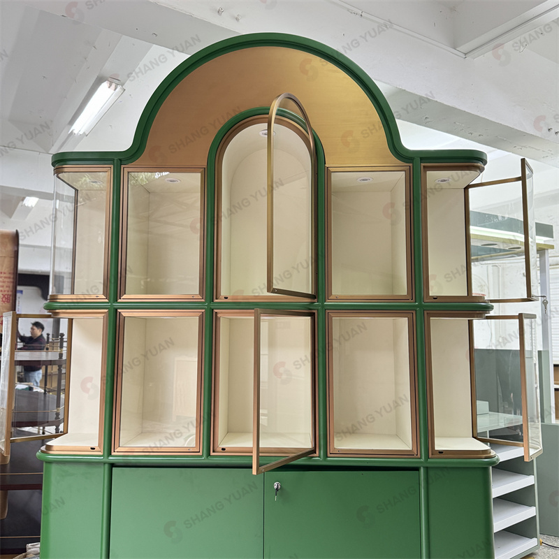 Luxury Arched Jewelry Display Furniture for High-End Retail