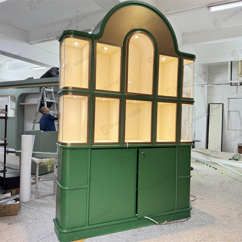 Luxury Arched Jewelry Display Furniture for High-End Retail