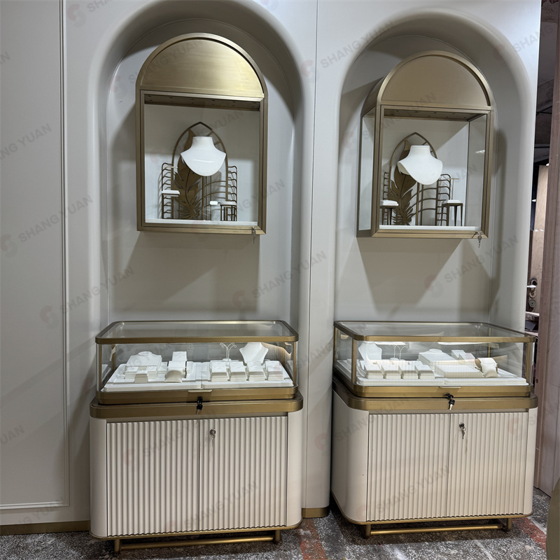 Luxury Arched High-end Retail Wall Display Cabinets